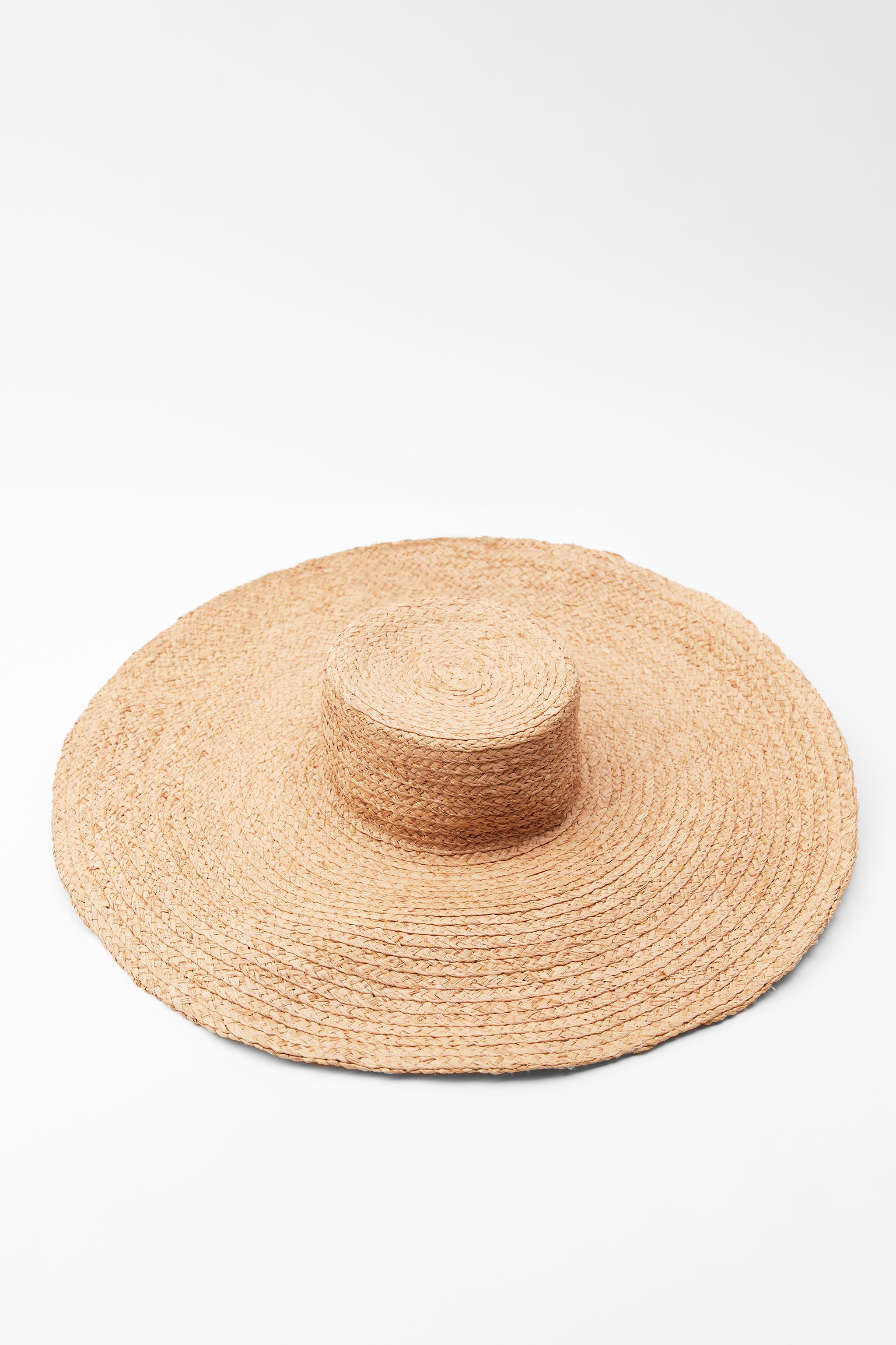 Zara hot sale raffia hat