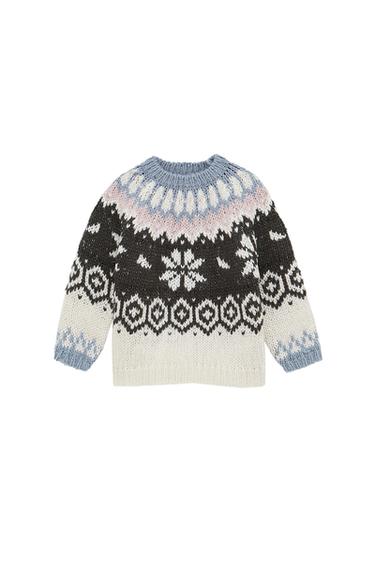 JACQUARD KNIT SWEATER
