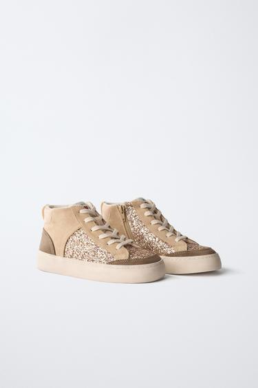 BOTIN DEPORTIVO BRILLOS - Marrón de Zara