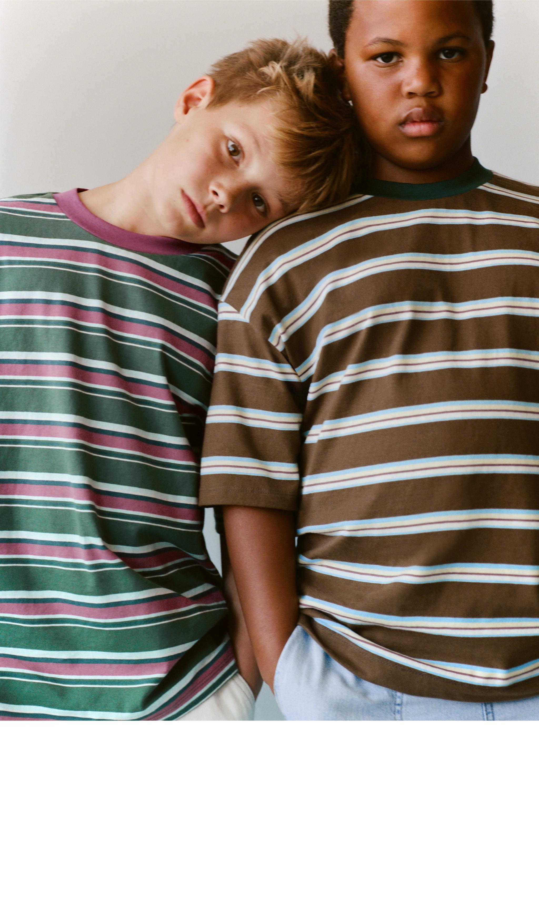 Lot De 2 T-shirts Zara Pour Garçon 7 Ans – 100% Coton, Manches Courtes, Col Rond