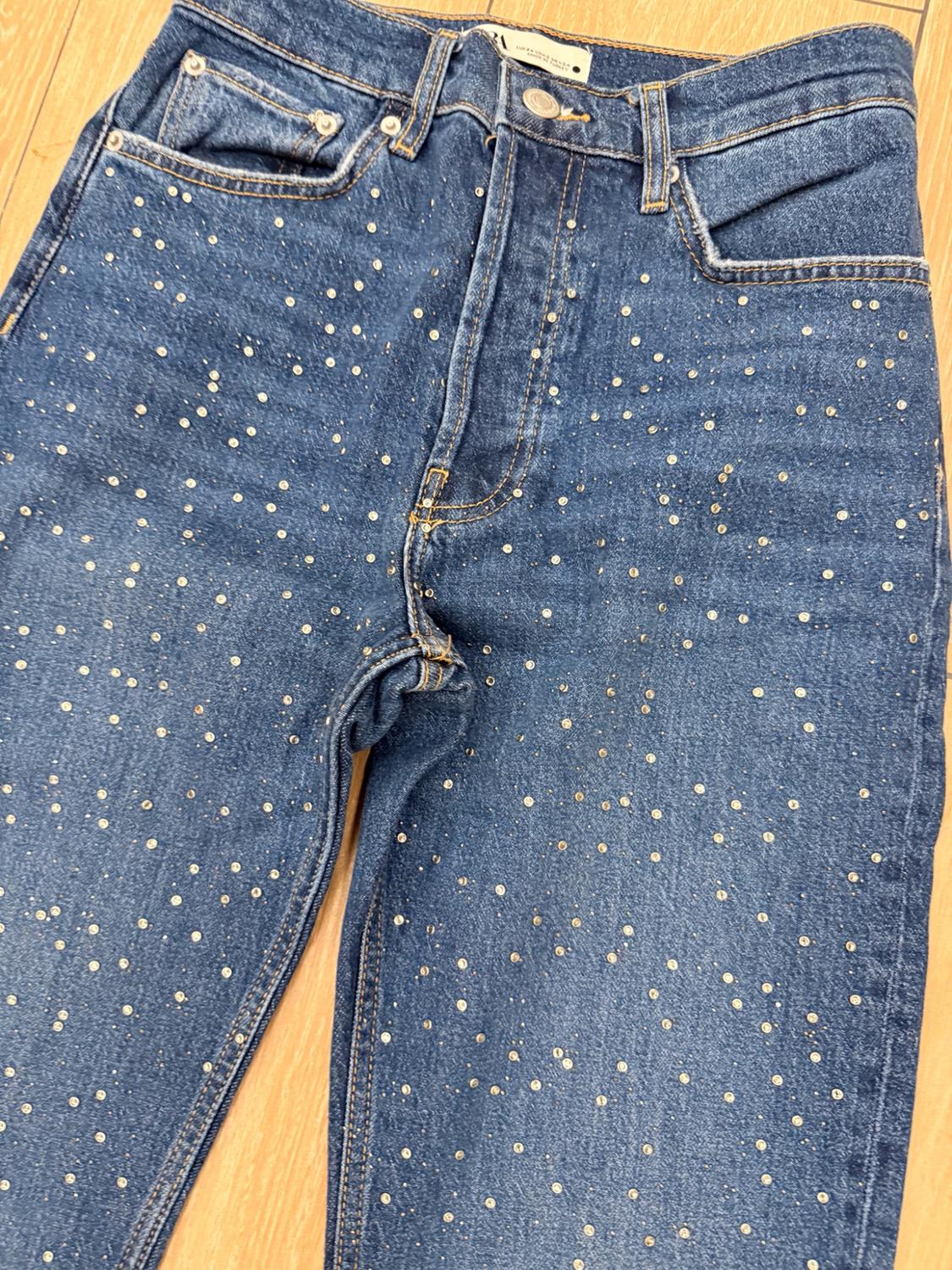 ZW THE HIGH RISE SLIM FIT JEANS WITH RHINESTONES - Image 3