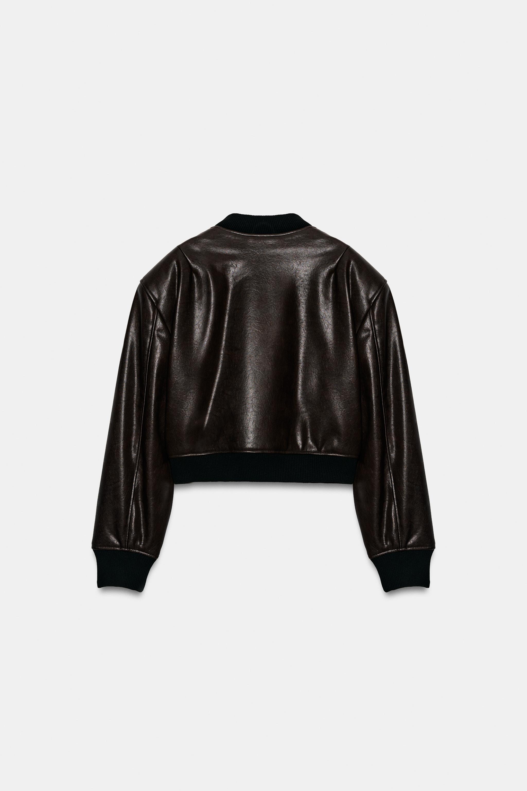VESTE BOMBER EN MATIÈRE SYNTHÉTIQUE