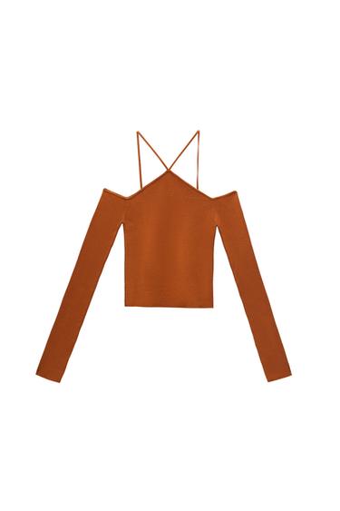 RIBBED KNIT SWEATER