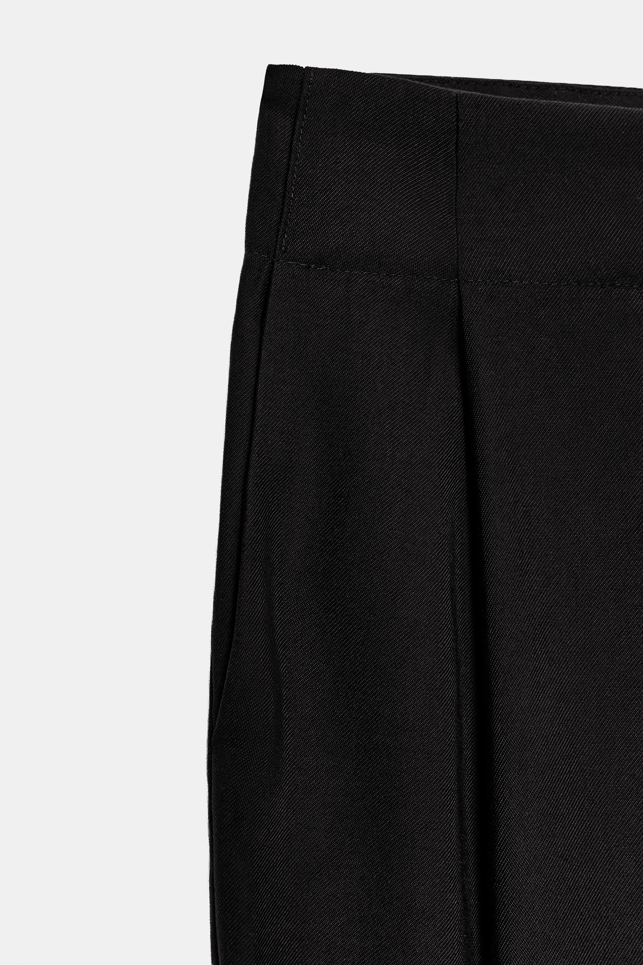 Мужские брюки Zara PLEATED FLOWY TROUSERS — фото 9
