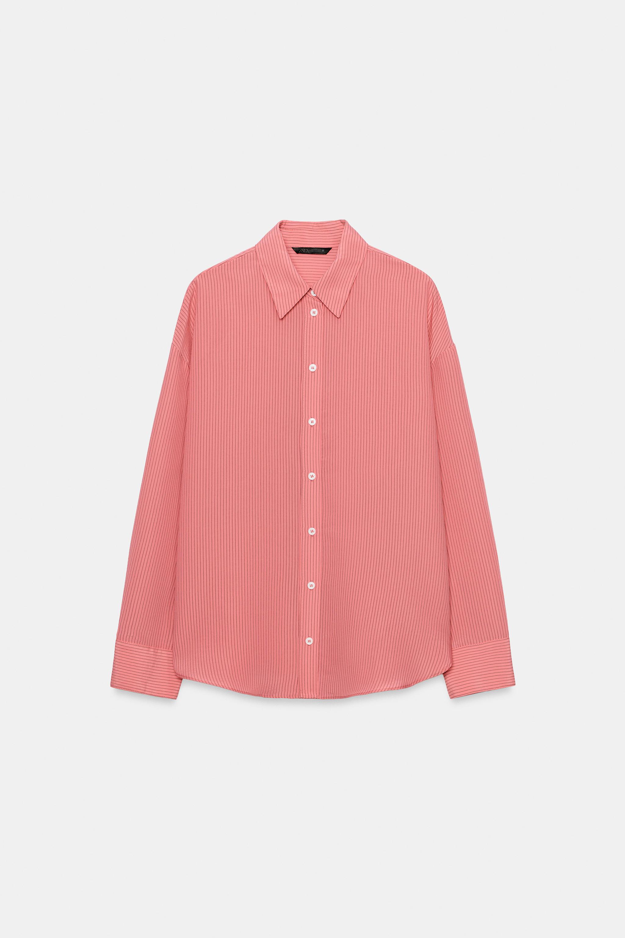 STRIPED FLOWY SHIRT