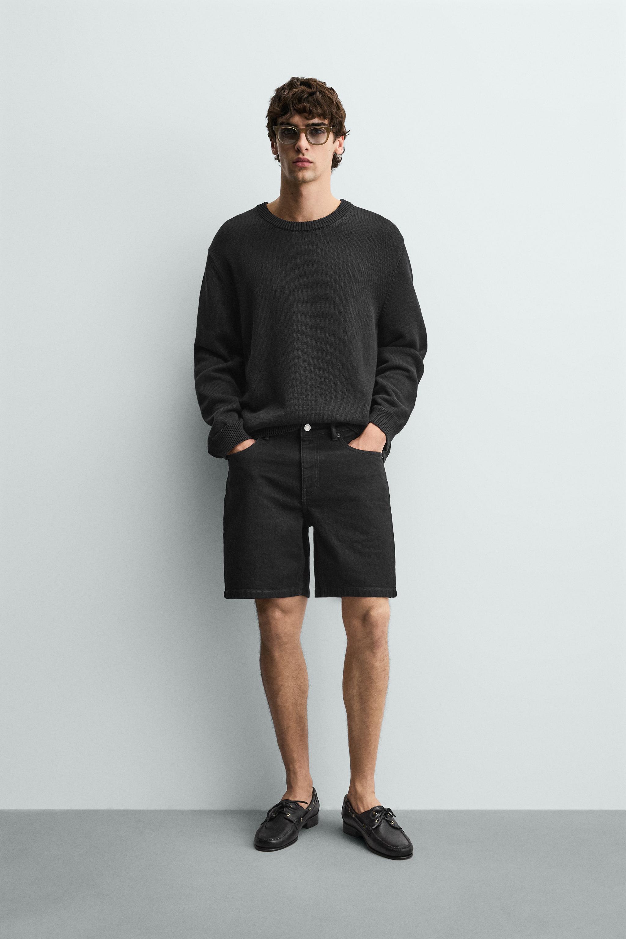 REGULAR FIT DENIM SHORTS