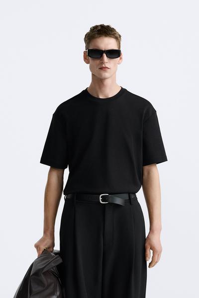 REGULAR FIT INTERLOCK T-SHIRT_1