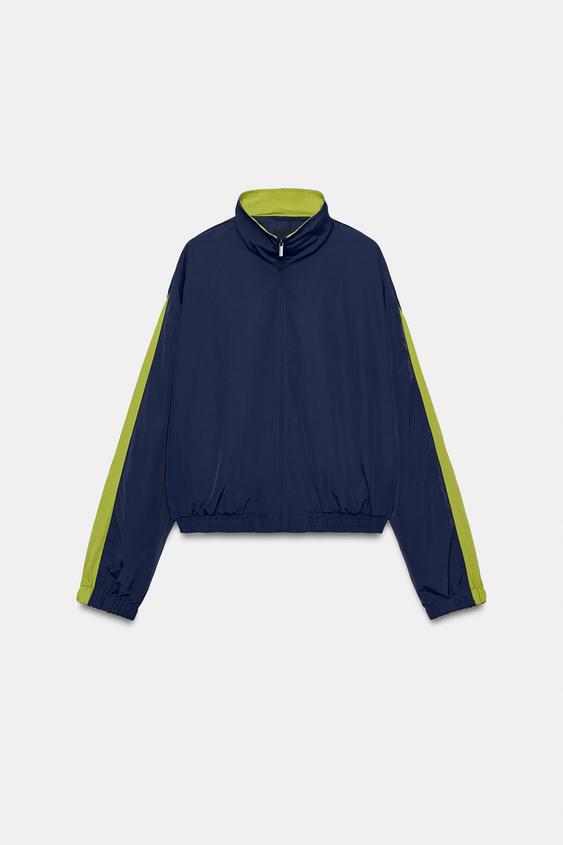 VESTE TECHNIQUE BANDE LATÉRALE - Bleu marine de Zara - Image 5