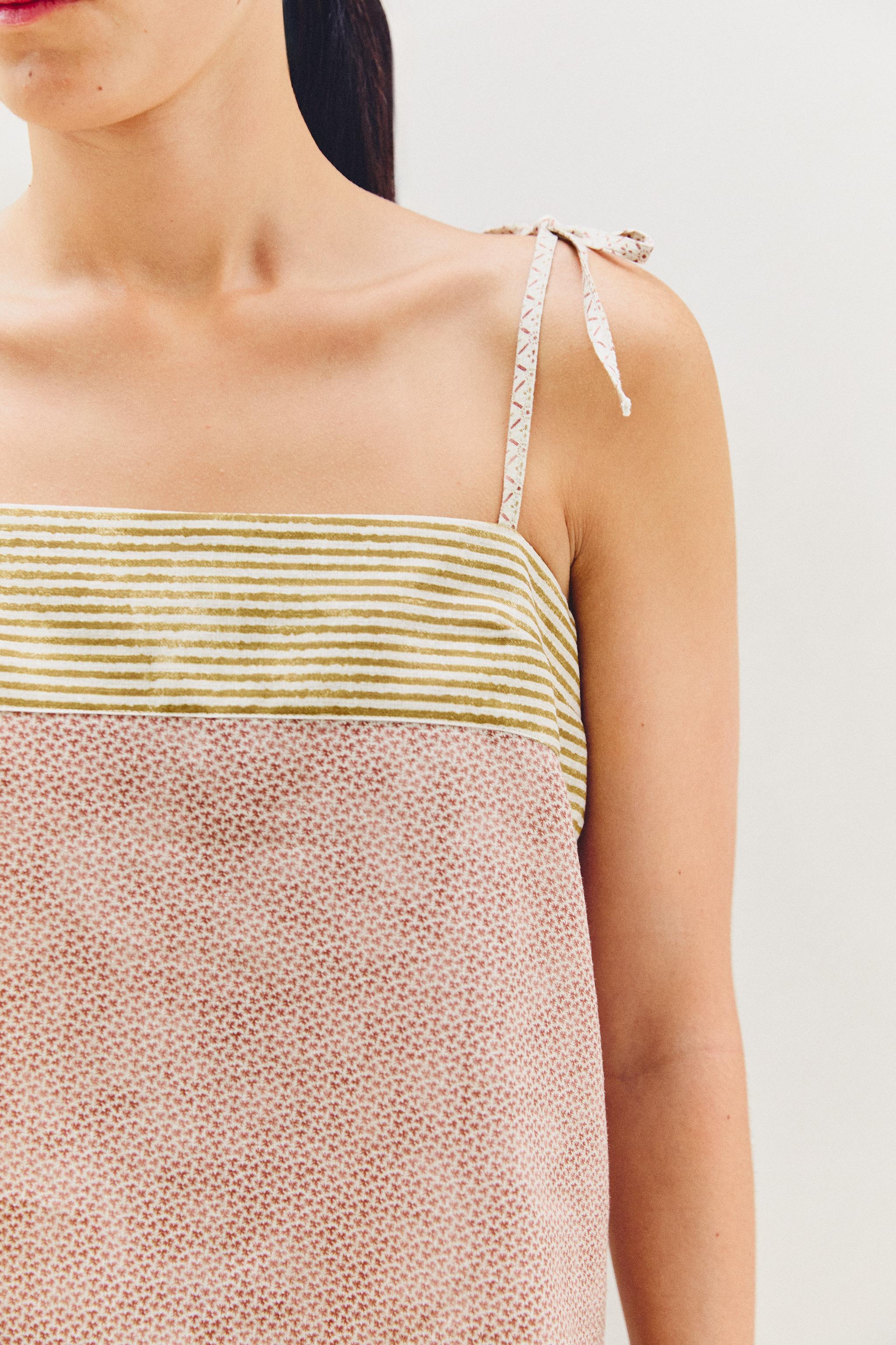 MIXED-PRINT TOP | KATHARINE POLE
