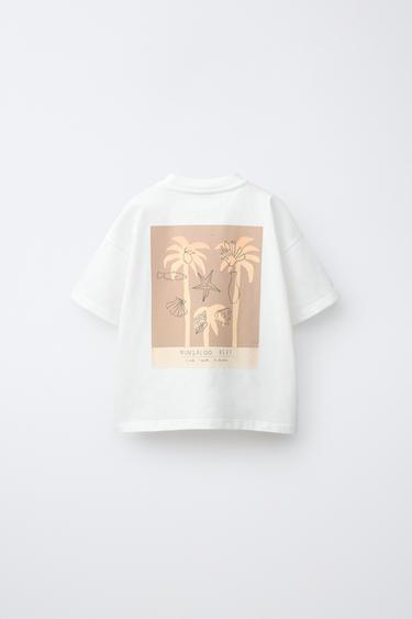 EMBROIDERED TEXT T-SHIRT - White by Zara - Image 1