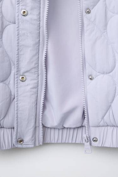 VESTE REMBOURRÉE CŒURS - Gris bleu de Zara - Image 7