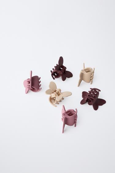 BUTTERFLY HAIR CLIP AND HAIRBAND BOX SET - Tans by Zara - Image 2