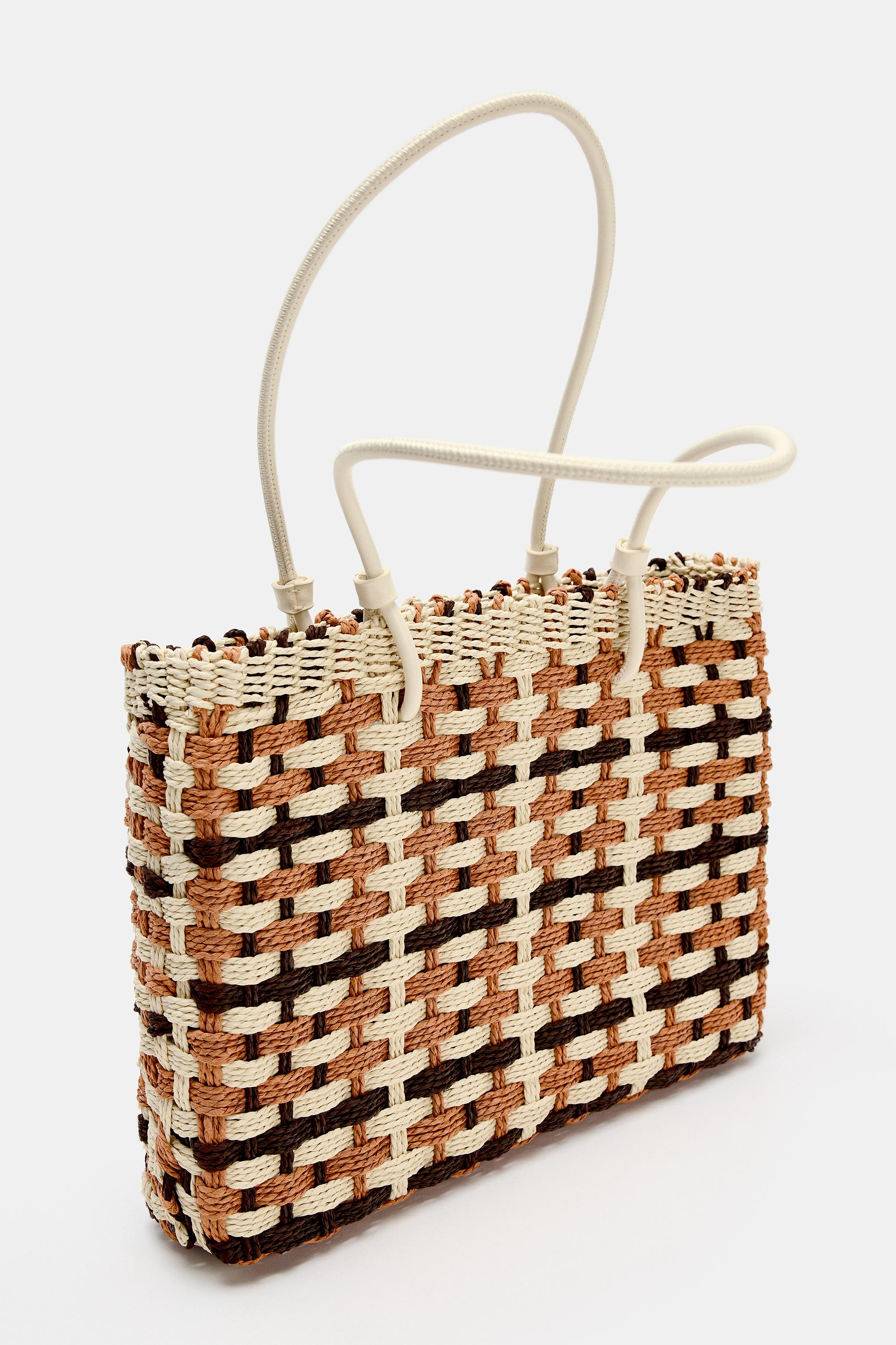 MINI SAC SHOPPER EFFET TRESSÉ