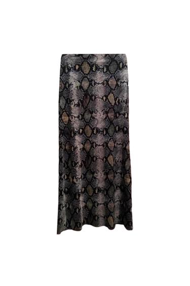 TULLE PRINTED LONG SKIRT
