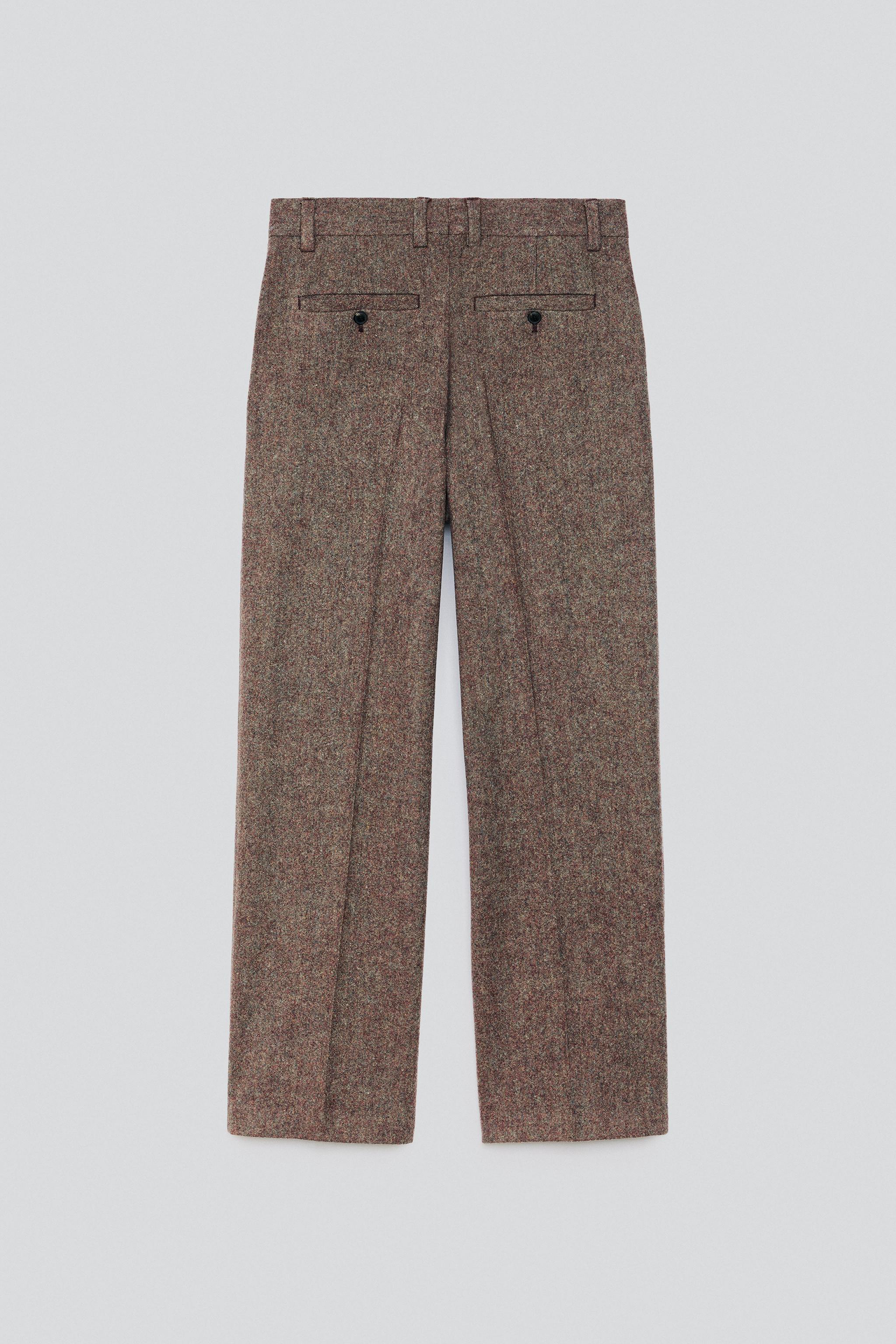 100% WOOL SUIT PANTS - thumbnail 2