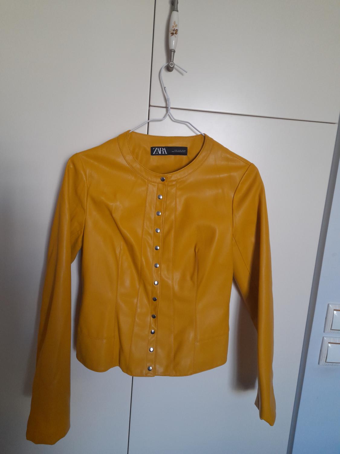 BUTTONED FAUX LEATHER JACKET - Image 3