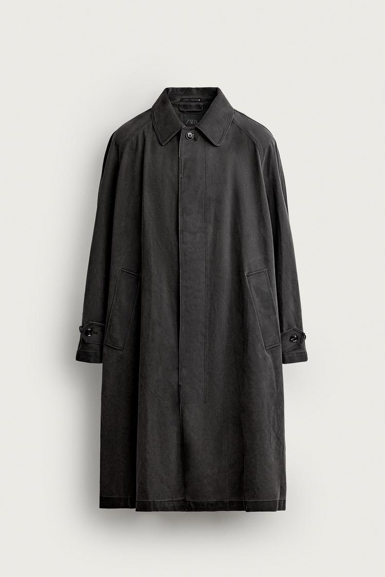 RELAXED FIT FLOWING TRENCH COAT