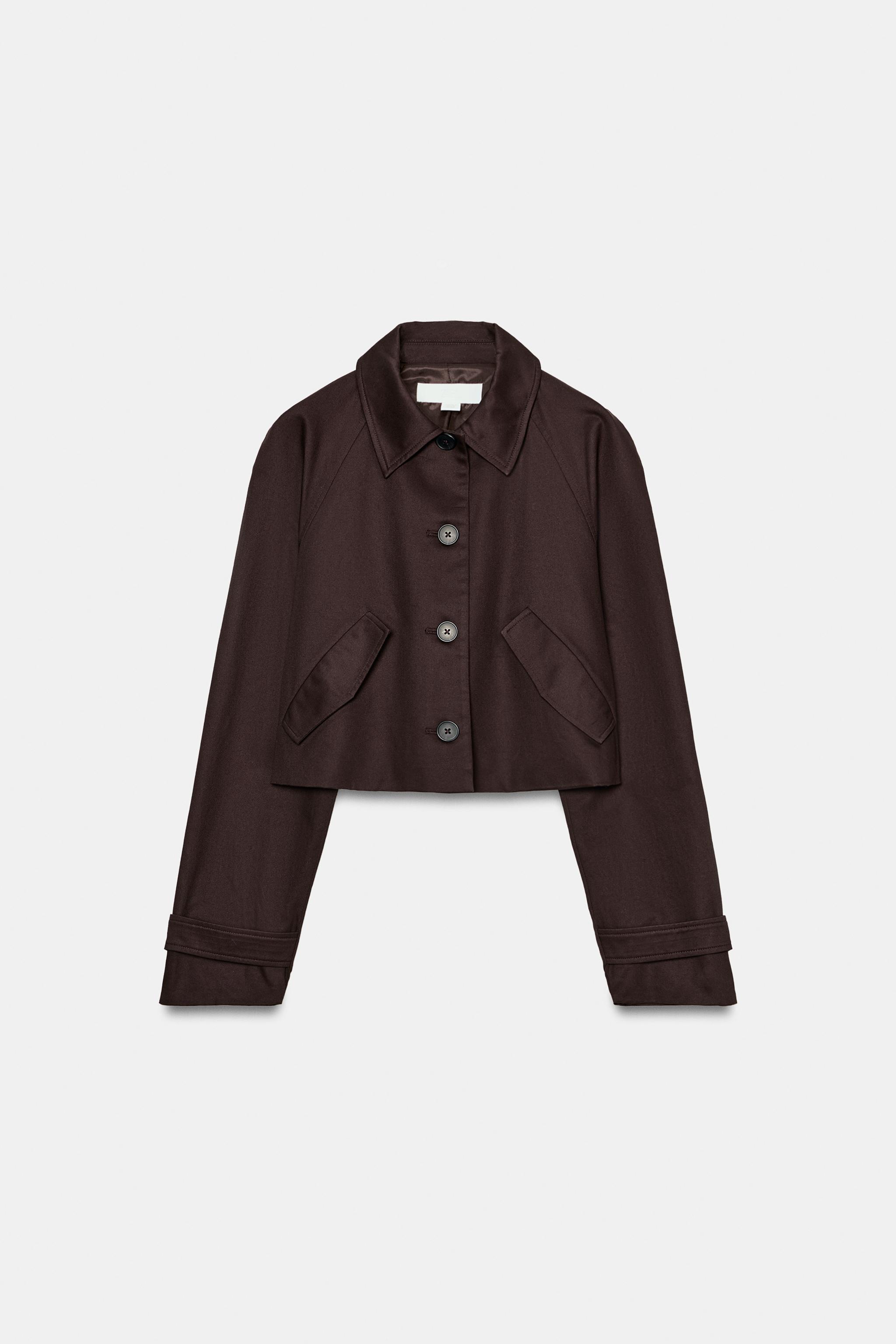 VESTE COURTE À REVERS