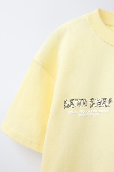SURF PRINT T-SHIRT - Yellow by Zara - Image 2