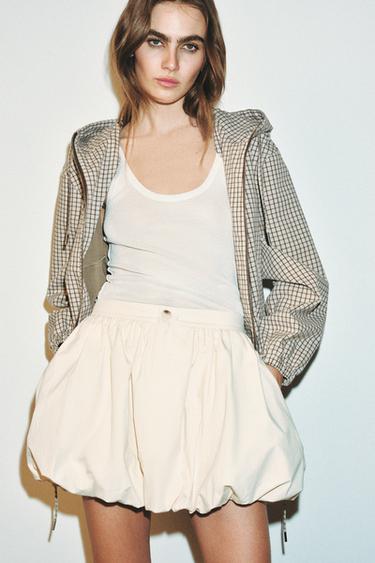 MINI JUPE BALLON - Écru de Zara - Image 3