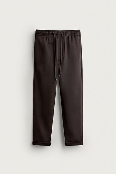 PANTALÓN REGULAR FIT  EASY CARE - Chocolate de Zara