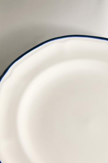 ASSIETTE À PAIN FILET CONTRASTANT - Bleu de Zara - Image 4