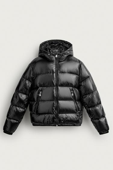 ქურთუკი 80% ღინღლი - 20% ბუმბული WATER REPELLENT - Zara-ს Black