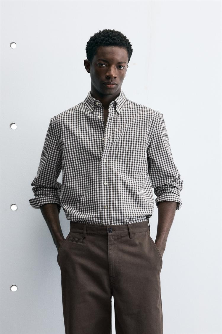 ZARA REGULAR FIT COTTON SHIRT