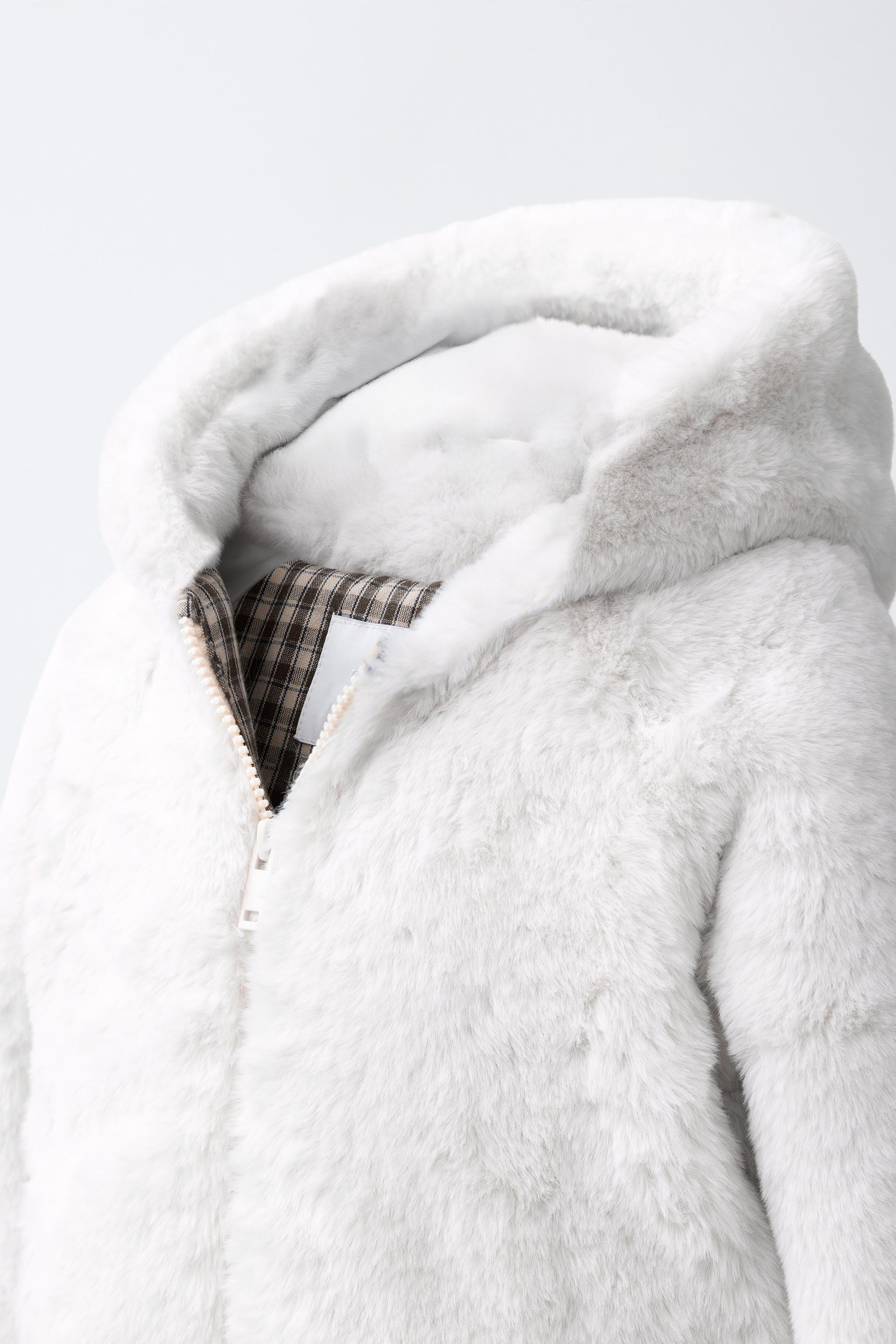 FAUX FUR HOODIE JACKET