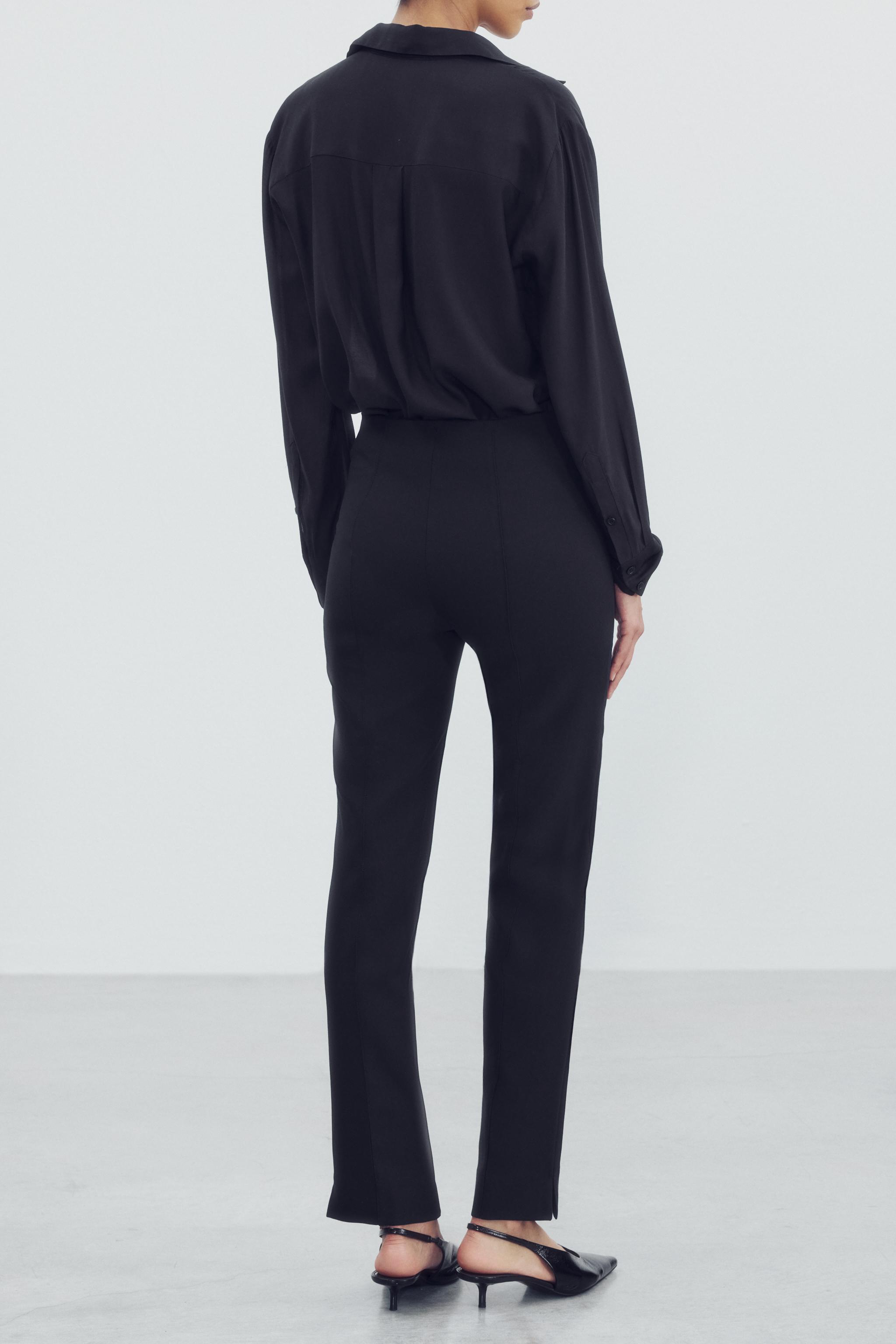ZW COLLECTION SEWN-CREASE PANTS