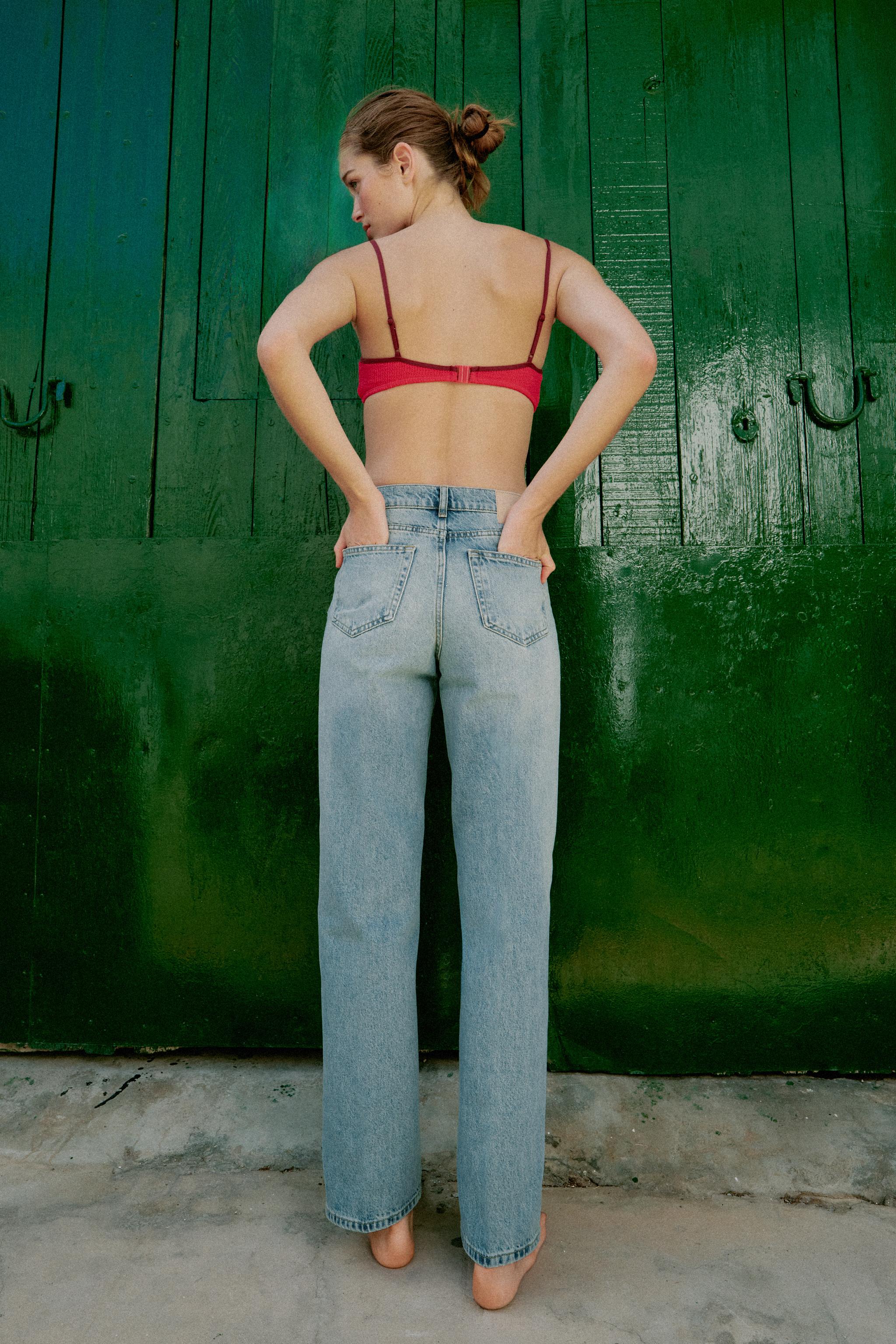 Z1975 HI-RISE STRAIGHT JEANS - Light blue | ZARA Canada