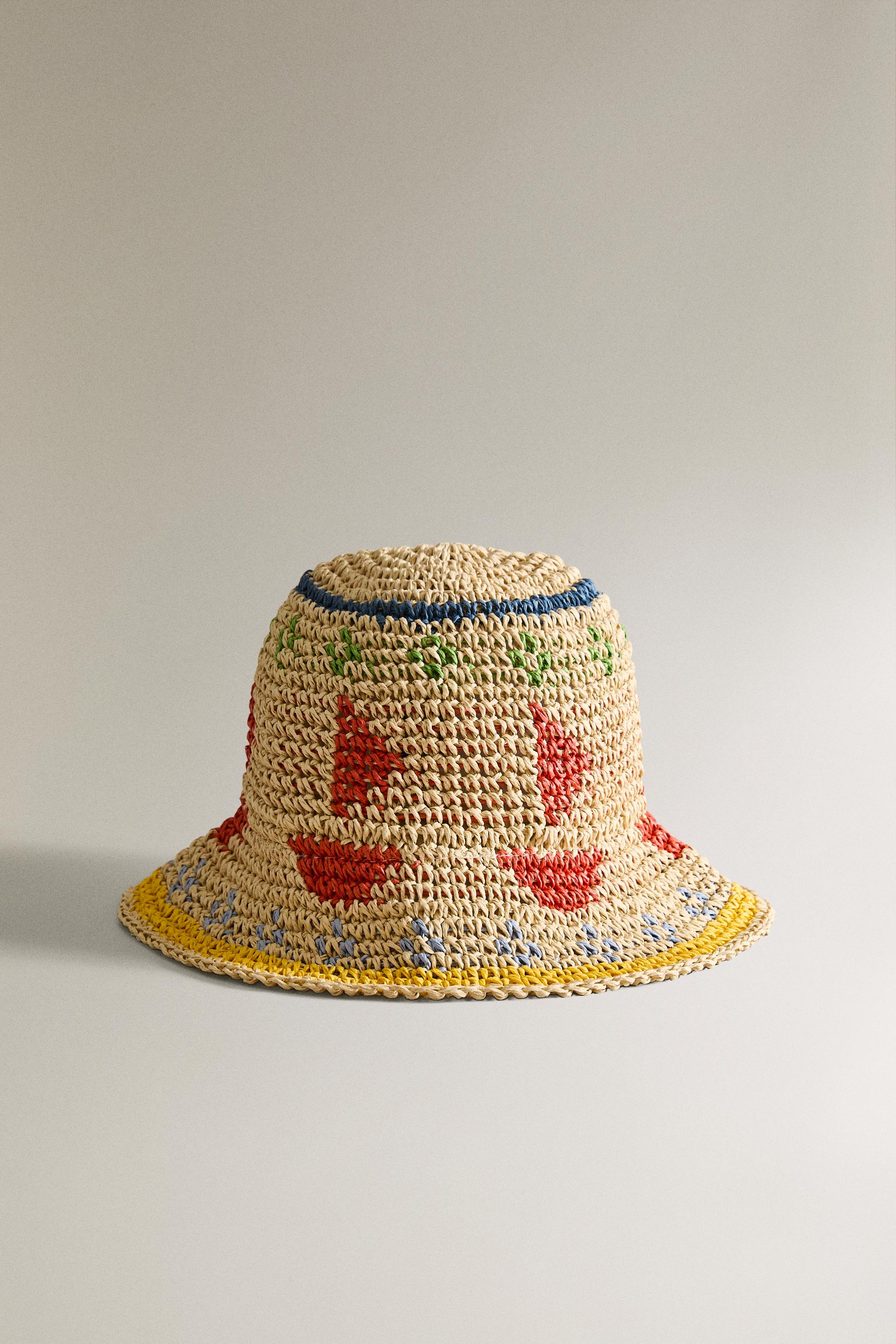 CHAPEAU DE PLAGE EN PAPIER IMPRIMÉ ENFANT