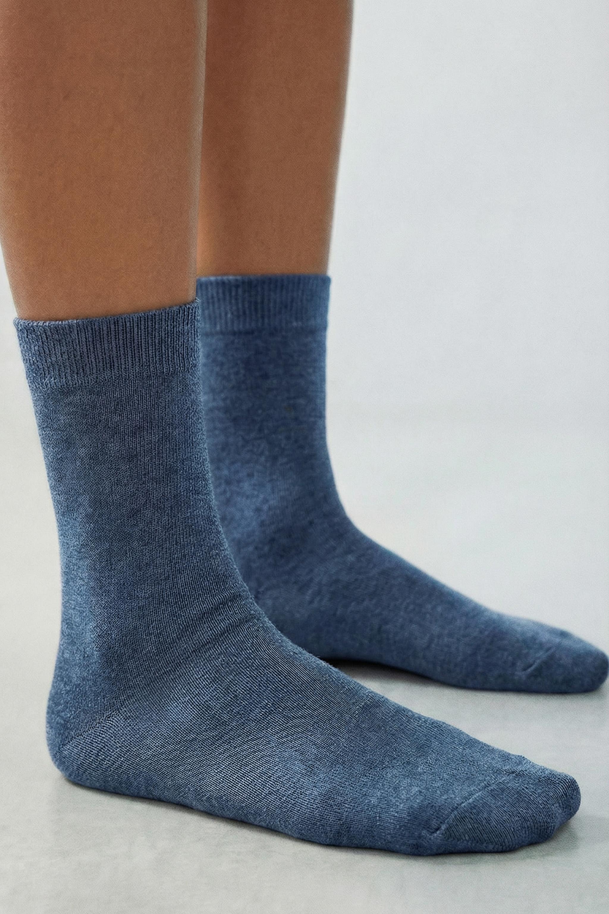 LOT DE CINQ CHAUSSETTES LONGUES UNIES