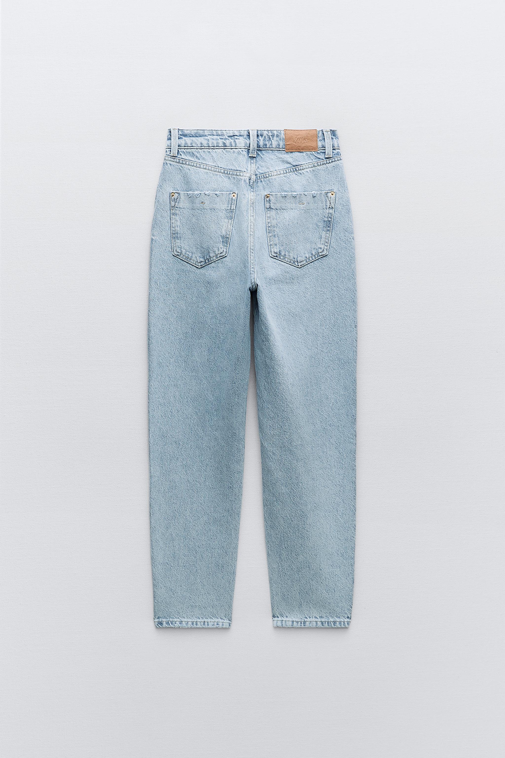 Z1975 MOM-FIT HIGH-WAIST デニムパンツ - ブラック | ZARA Japan / 日本