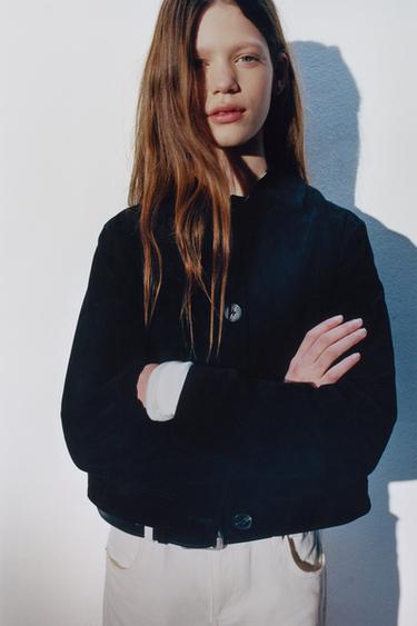 100% LEATHER JACKET - Black by Zara - Image 7