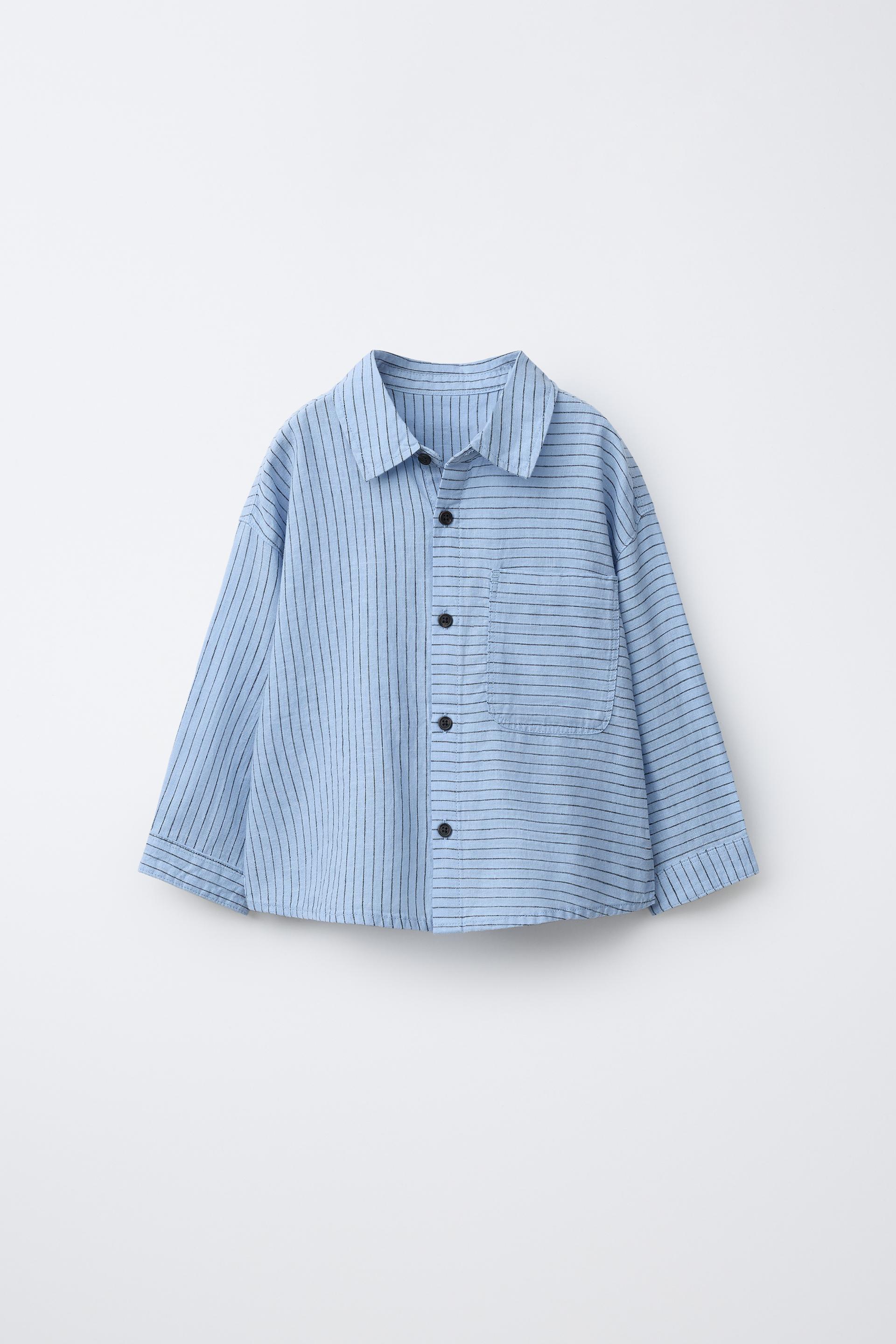 Striped Cotton Linen Shirt