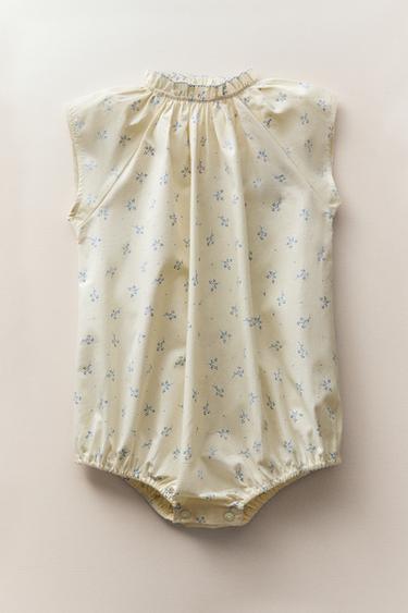 GRENOUILLÈRE BÉBÉ FLORALE - Crème de Zara - Image 4
