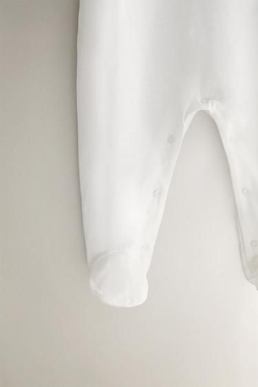 GRENOUILLÈRE ENFANT BRODERIE FLEUR - Blanc cassé de Zara - Image 3