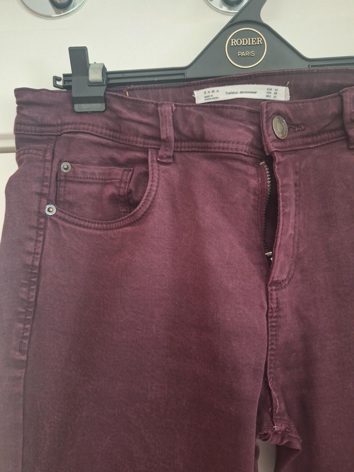 PANTALON PITILLO BURGUNDY 40 - Image 3