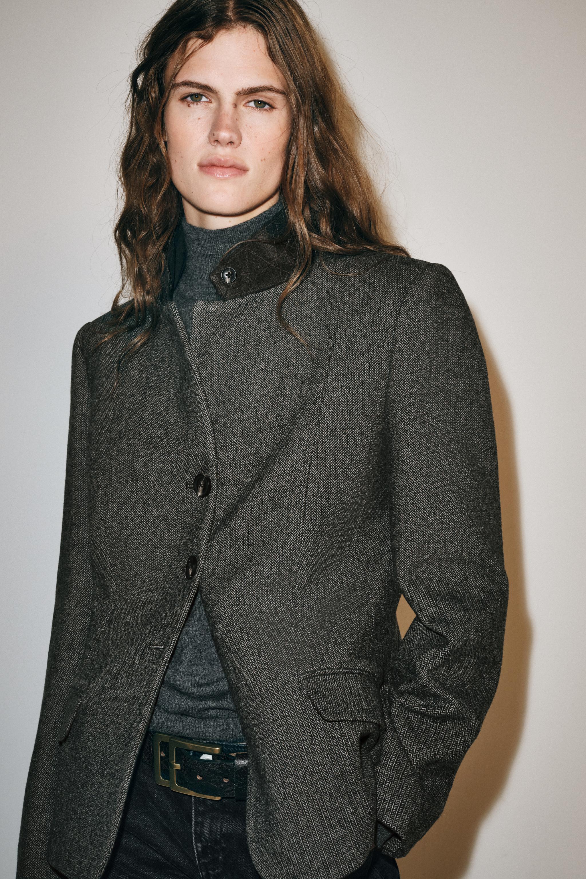 Zw Collection Fitted Wool Blazer by Zara