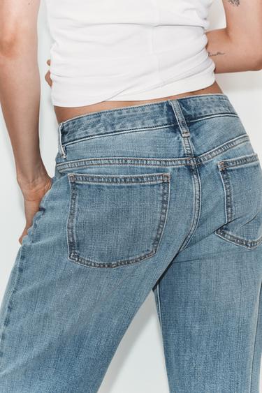 TRF LOW-RISE LOOSE FOLDED JEANS - Blue by Zara - Image 5