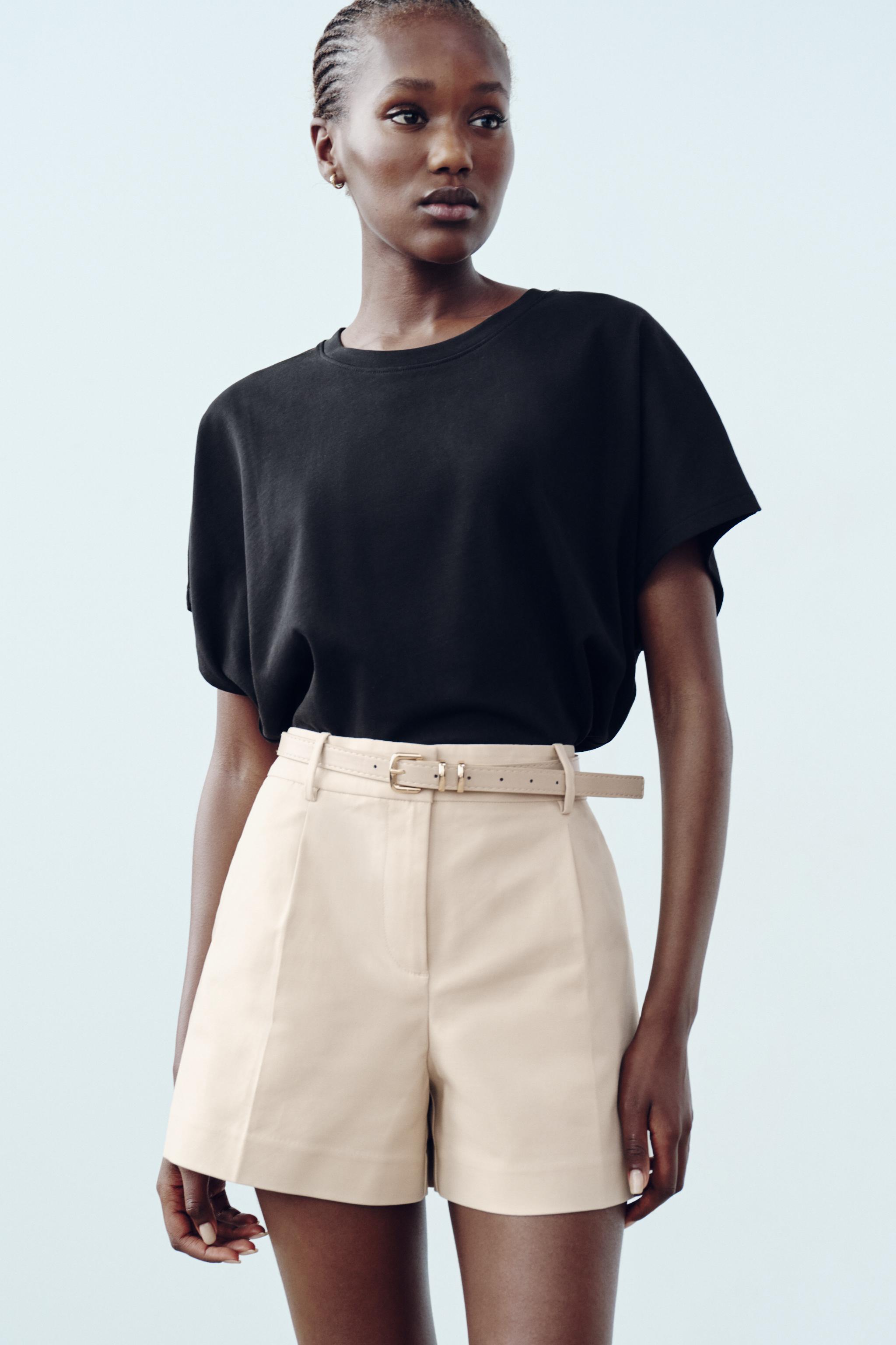 Tailored shorts womens zara online