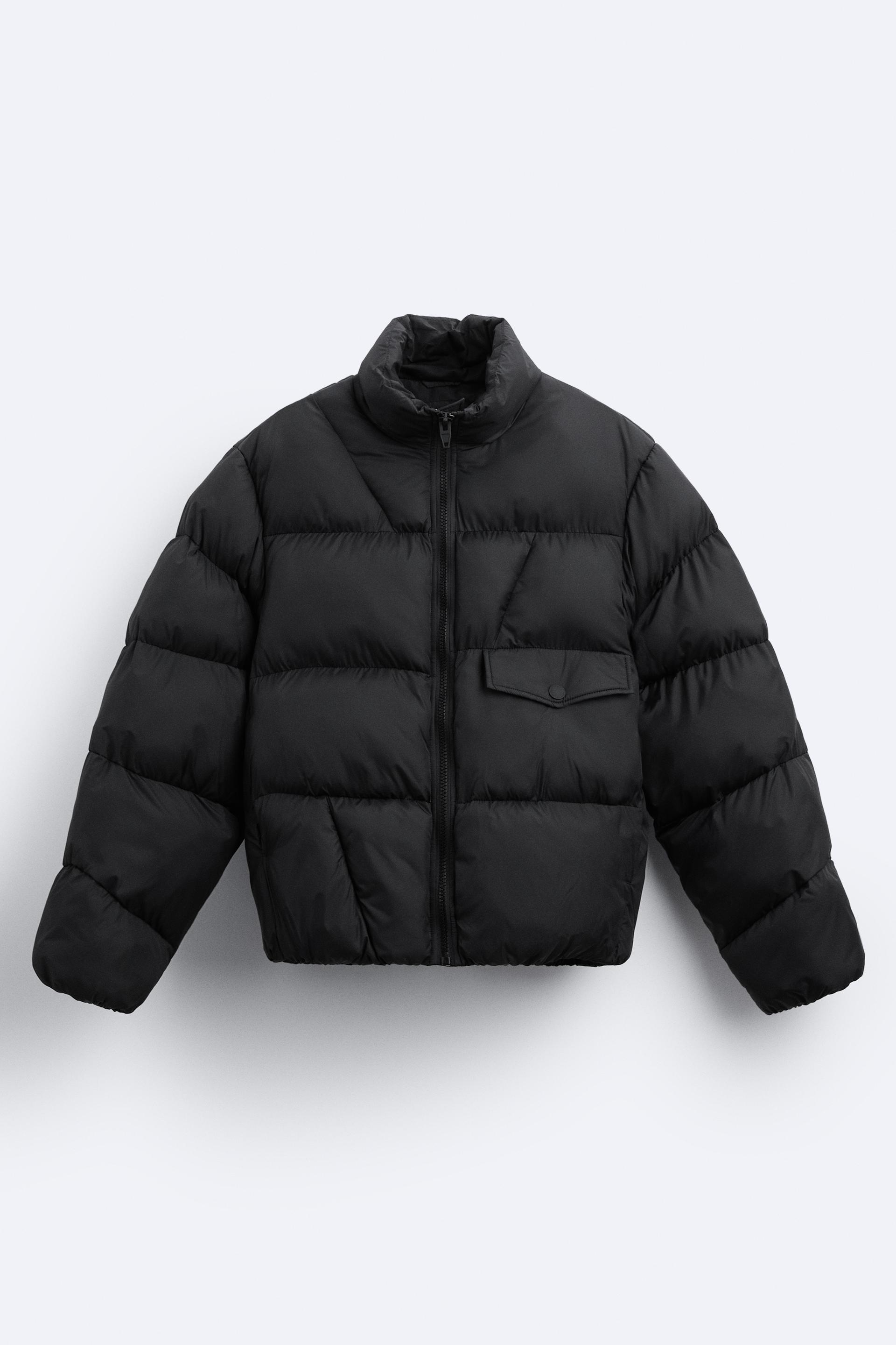 short puffer jacket zara