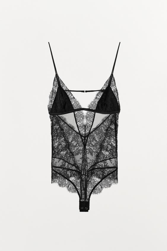 COMBINED LACE BODYSUIT
