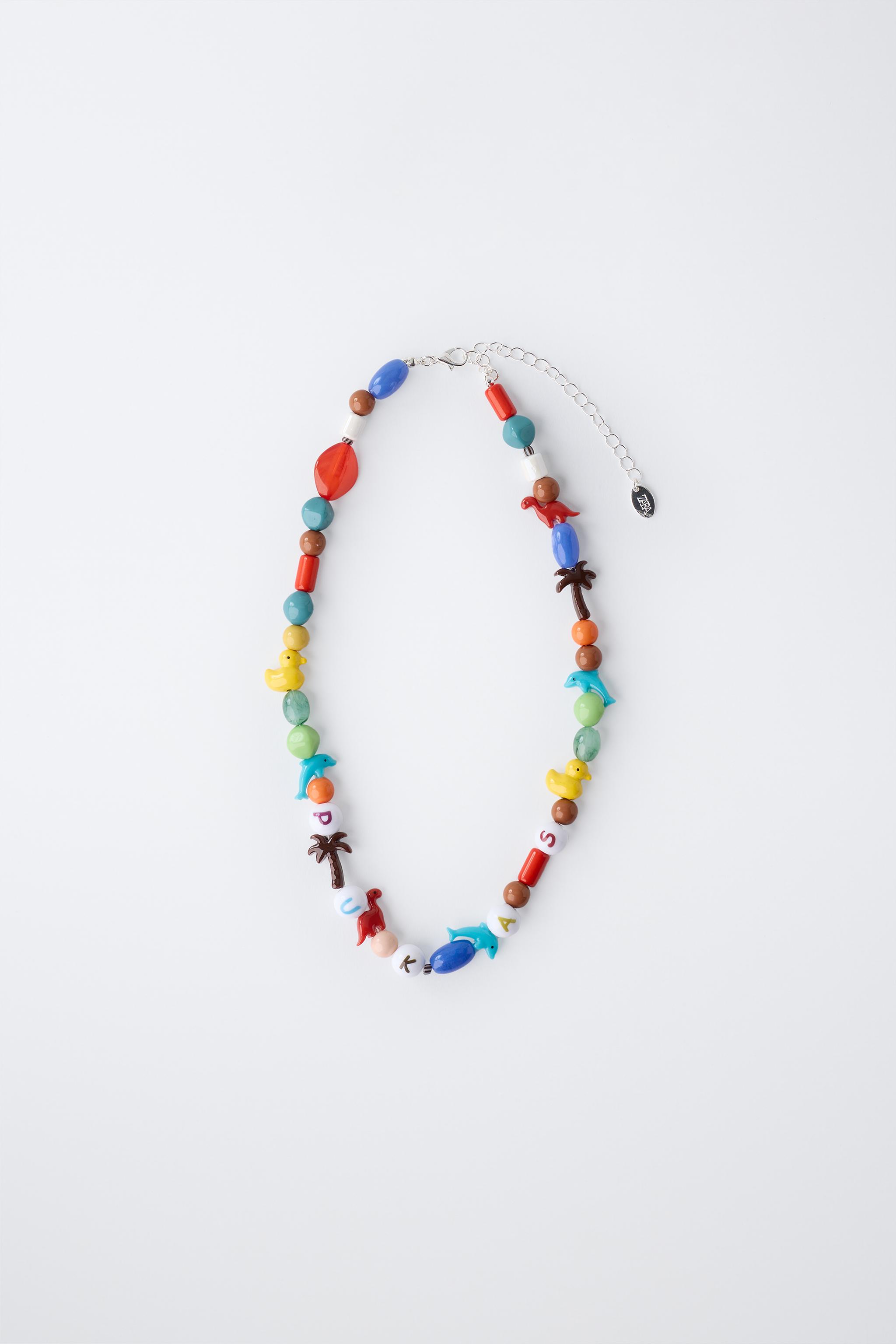 PUKAS SURF BEADED NECKLACE - Multicolored | ZARA United States