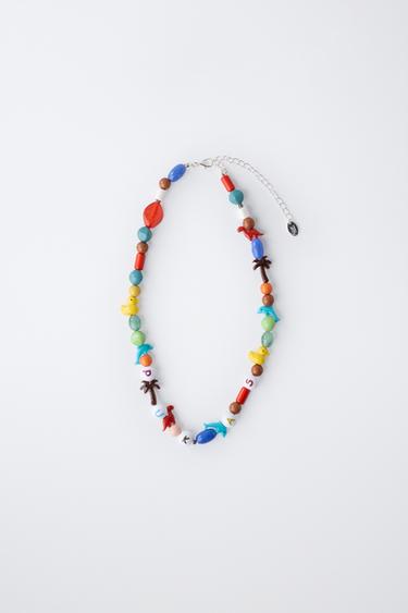 PUKAS SURF BEAD NECKLACE - Multicoloured by Zara