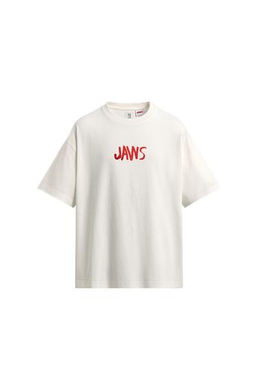 TRIČKO S ILUSTRACÍ JAWS© UCS LLC A AMBLIN X DYLAN´S T-SHIRT CLUB X ZARA - Bílá od Zara