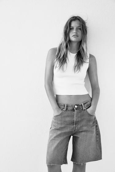 KNIT CUT-OUT BACK TOP - Ecru by Zara