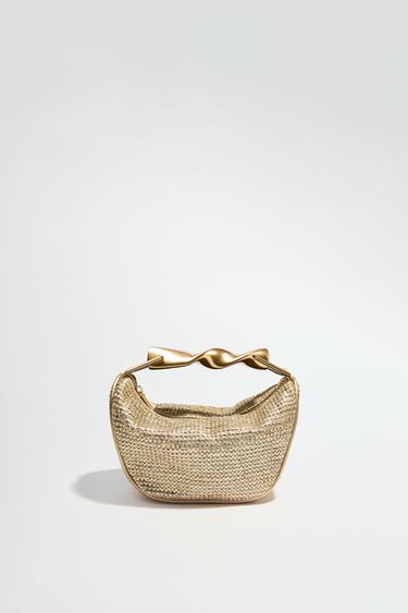 MINI BORSA CON MANICO METALLICO - Dorato di Zara