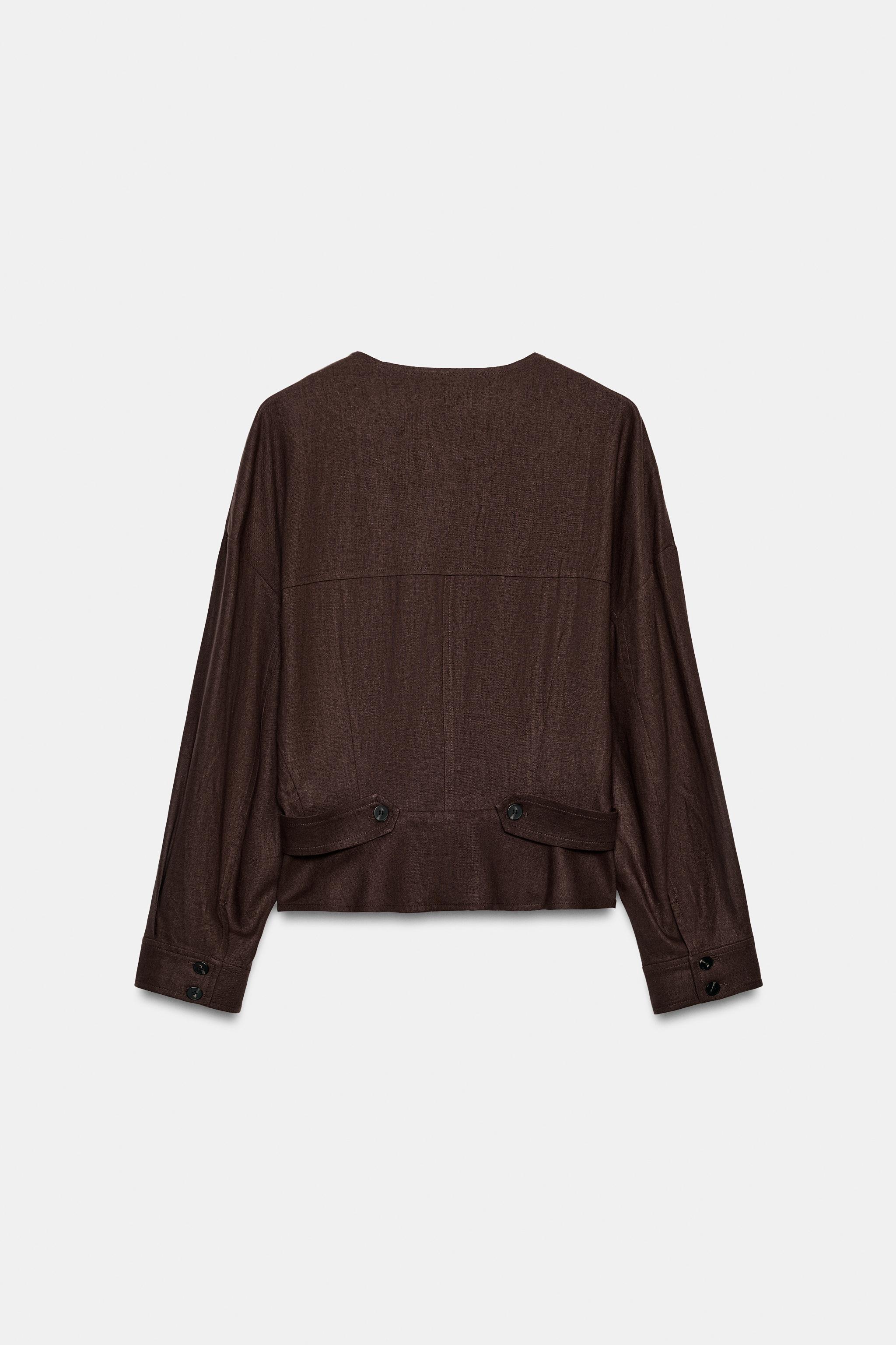 GILET CROISÉ AVEC LIN